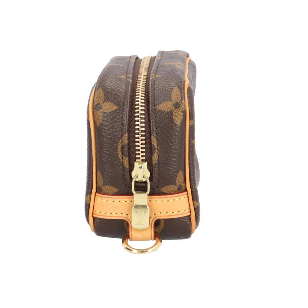 LOUIS VUITTON Authentic Brown Monogram Canvas Pouch - Picture 3 of 7